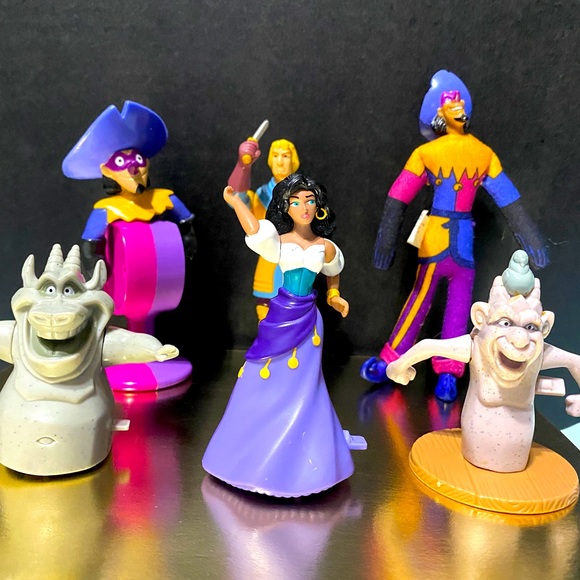 DISNEY VINTAGE 90s HUNCHBACK OF NOTRE DAME McDONALDS & BURGER KING TOY BUNDLE 6 - Picture 9 of 11